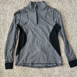 Champion Gray and Black Quarter-Zip Pullover